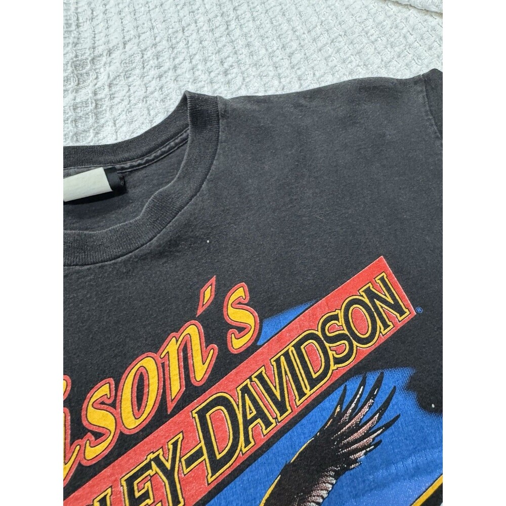 Vintage 1993 Harley Davidson Single Stitch FAREWELL ROBISON'S Daytona Shirt Sz L - Picture 5 of 13